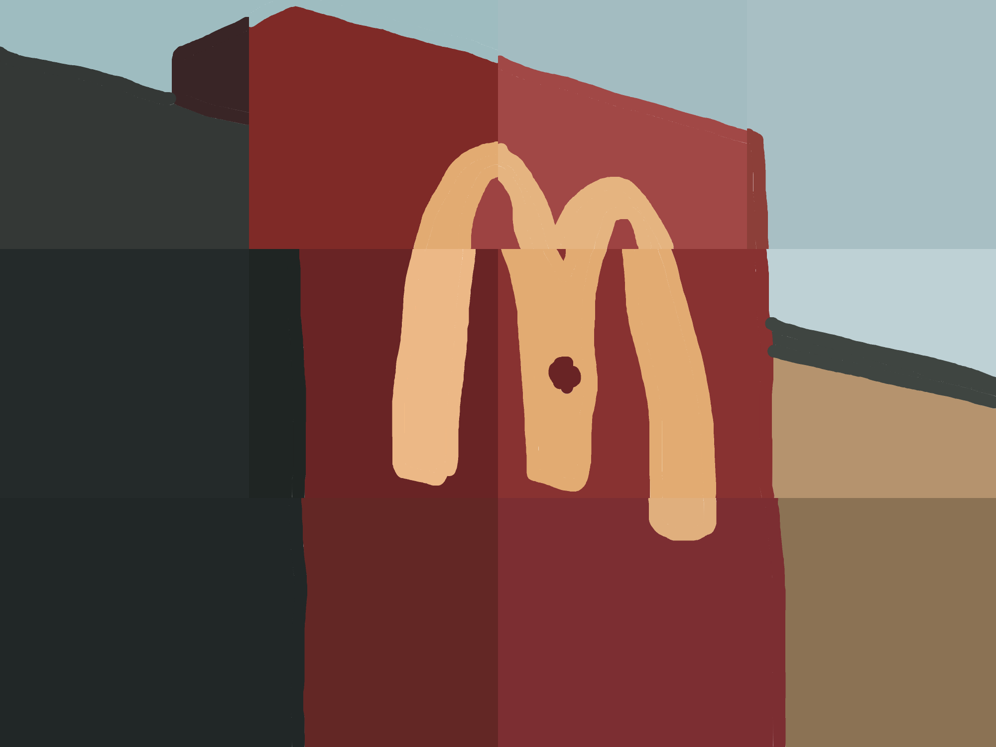 Modern Fast-Food Cubism