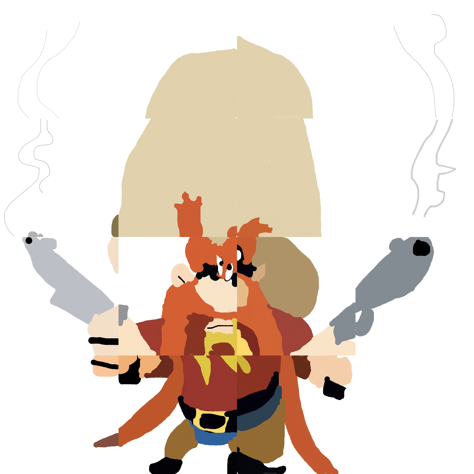 Playful Cowboy Chaos