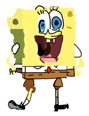 Abstract Sponge Whimsy